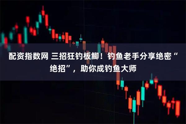 配资指数网 三招狂钓板鲫！钓鱼老手分享绝密“绝招”，助你成钓鱼大师